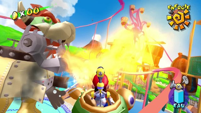 Super Mario Sunshine – Parc Pinna : soleil n°1 L'apparition de Mecha-Bowser