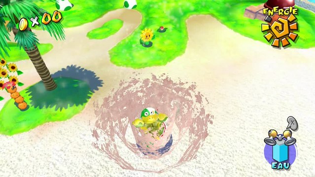 Super Mario Sunshine – Parc Pinna : soleil n°4 Les tournesols fanés