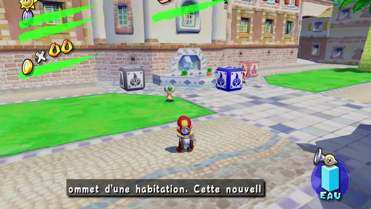 Super Mario Sunshine – Place Delfino : soleil secret n°4 "oiseau doré"