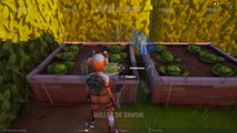 Fortnite, Chapitre 2, saison 4 : Consommer de la nourriture ramassée sur le terrain à Holly Hedges (défis de la semaine 6)