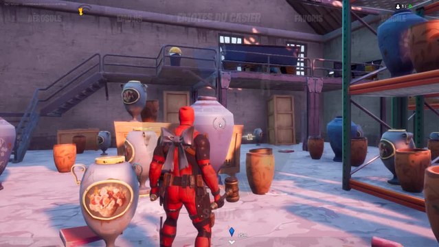 Fortnite, Chapitre 2, saison 4, défis de Wolverine : Trouver le trophée de Wolverine à Dirty Docks (semaine 3)
