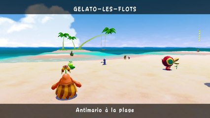 Super Mario Sunshine – Gelato-les-flots : soleil n°7 "Antimario à la plage"