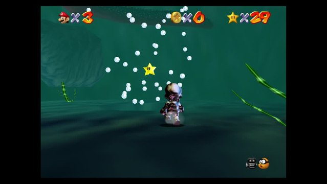 Super Mario 64 – Baie des pirates : étoile n°6 Dans le Geyser