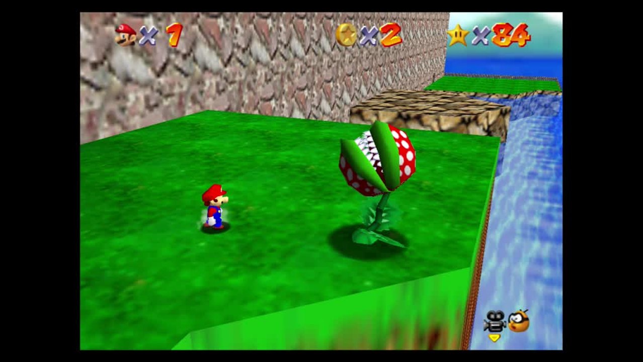 Super Mario 64 – Île grands-petits : étoile n°1 "Détruisez les Maxi-Carnivores"