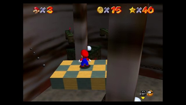 Super Mario 64 – Caverne brumeuse : étoile n°2 Chariot pour pièces rouges