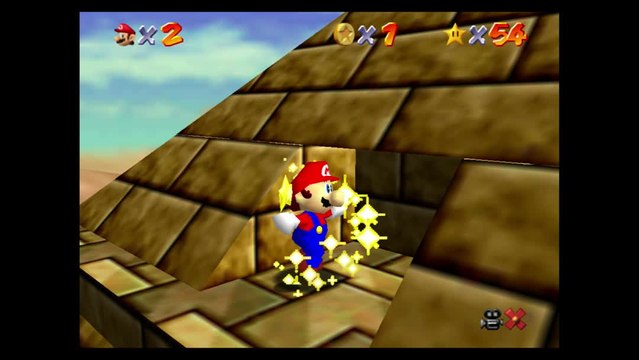 Super Mario 64 – Sables trop mouvants : étoile n°2 Au sommet de la pyramide