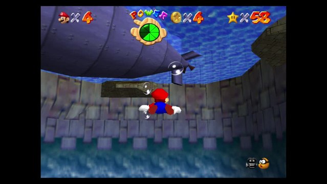 Super Mario 64 – Affreux bassin : étoile n°1 Sous-marin de Bowser