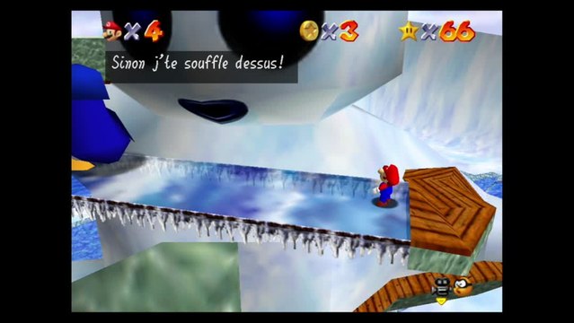 Super Mario 64 – Chez le roi des neiges : étoile n°1 Grosse tête du bonhomme