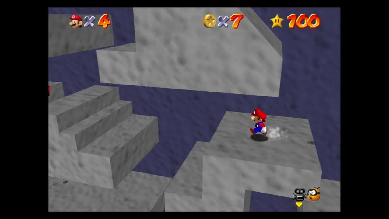 Super Mario 64 – Course arc-en-ciel : étoile n°3 "Labyrinthe des pièces rouges"
