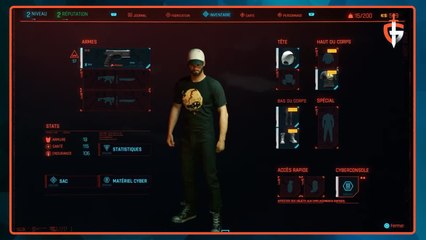 Cyberpunk 2077 : Découverte de la fiche de personnage