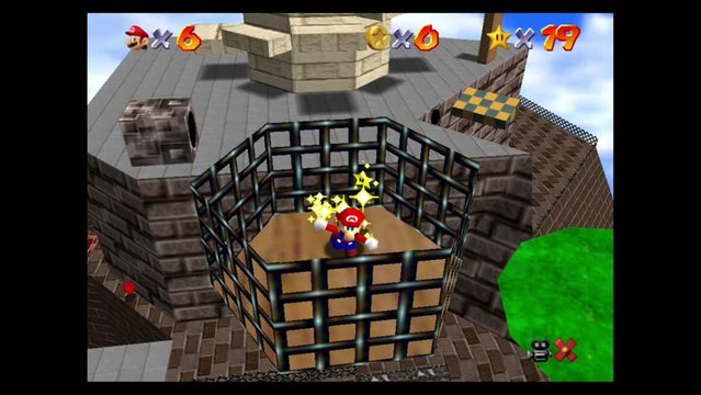 Super Mario 64 – Forteresse de Whomp : étoile n°5 Tombez dans la cage perchée