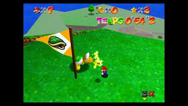 Super Mario 64 – Bataille de Bob-Omb : étoile n°2 Course contre Koopa-Rapido