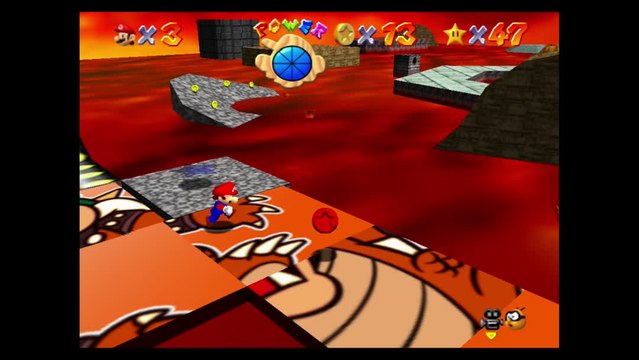 Super Mario 64 – Laves fatales : étoile n°3 Puzzle de 8 pièces rouges