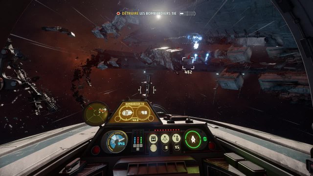 Star Wars Squadrons : L'escadron Vanguard protège un Croiseur Interstellaire en 4K