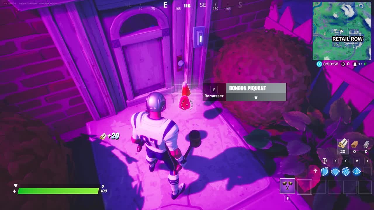 Fortnite, Chapitre 2, saison 4 : Manger des bonbons (défi Fortnite : Cauchemars)