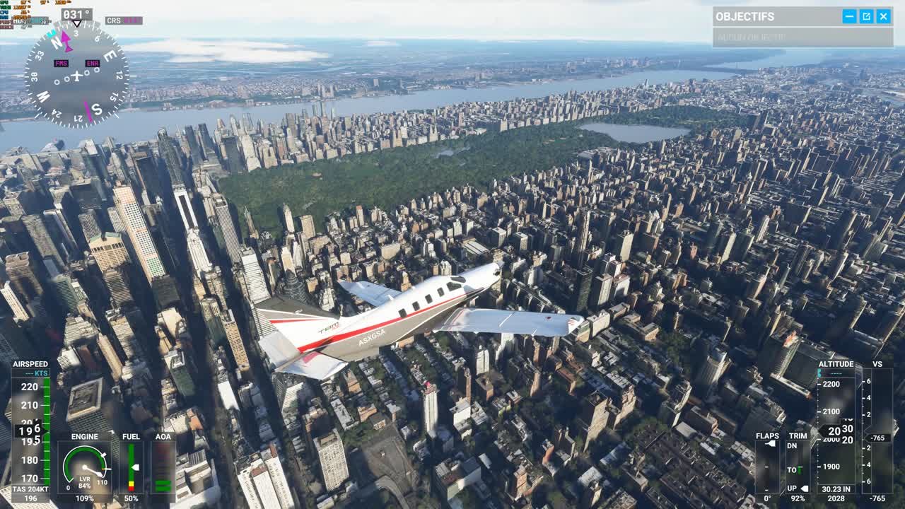 Flight Simulator : gameplay en 4K