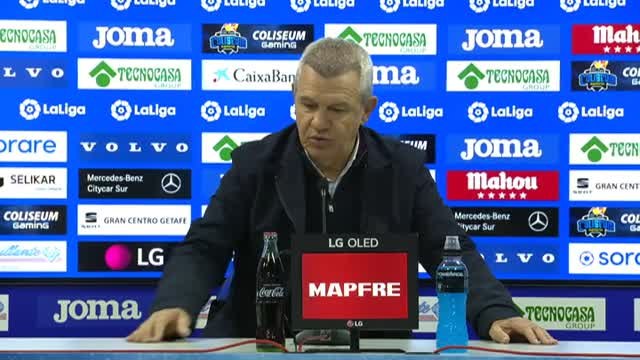Aguirre tras la derrota ante el Getafe: No hubo premio pero los jugadores se dejaron el alma en el campo