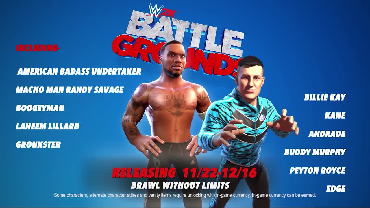 WWE 2K Battlegrounds : Seconde vague de personnages