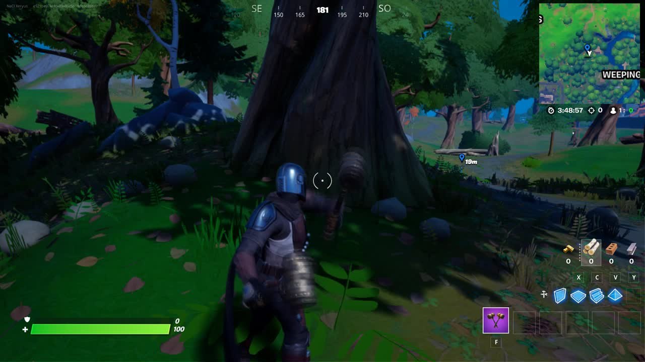 Fortnite, saison 5, quête journalière : Ramasser des flacons de sirop d'érable à Weeping Woods