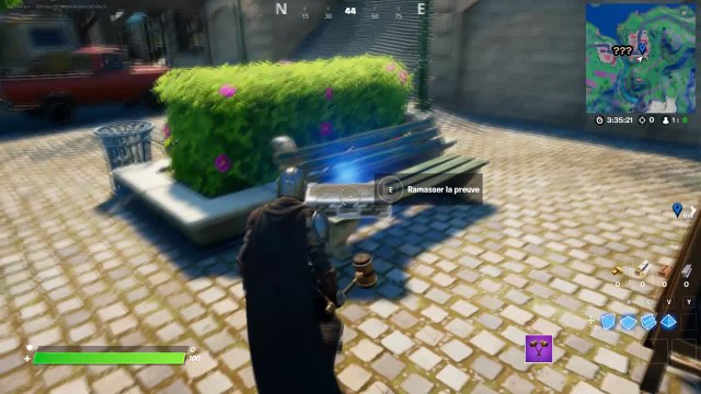 Fortnite, saison 5, quête journalière : Trouver une valise de preuve à Misty Meadows