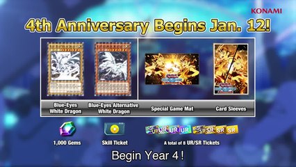 Yu-Gi-Oh! Duel Links : 4th anniversary event  Blue-Eyes White Dragon