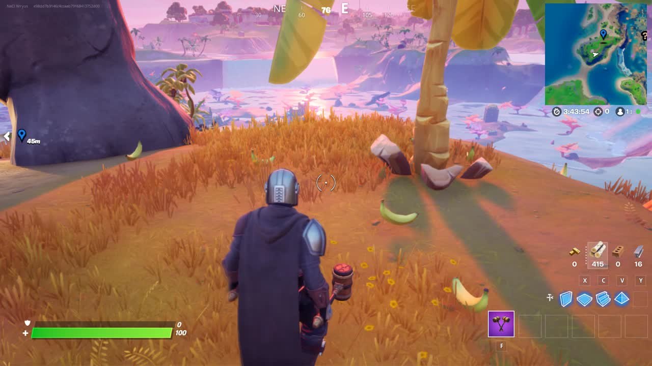 Fortnite, saison 5, quête journalière : Manger des bananes