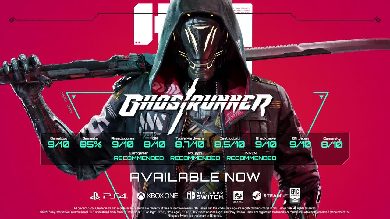 Ghostrunner dévoile ses bonnes notes et tease quelque chose