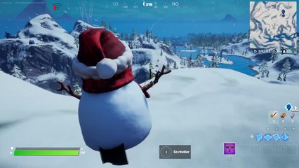 Fortnite, saison 5 : Se cacher dans un Neigionnaire furtif dans plusieurs parties (Défi de l'opération chute de neige)