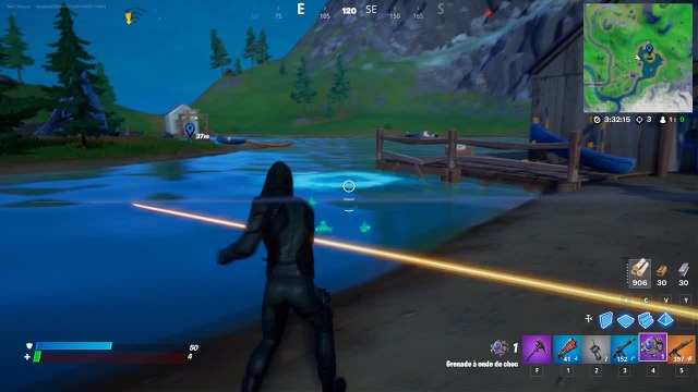 Fortnite, saison 5, quête journalière : Faire sauter des trous de pêche sur l'île de Lazy Lake, au lac des canoës et près de Steamy Stacks