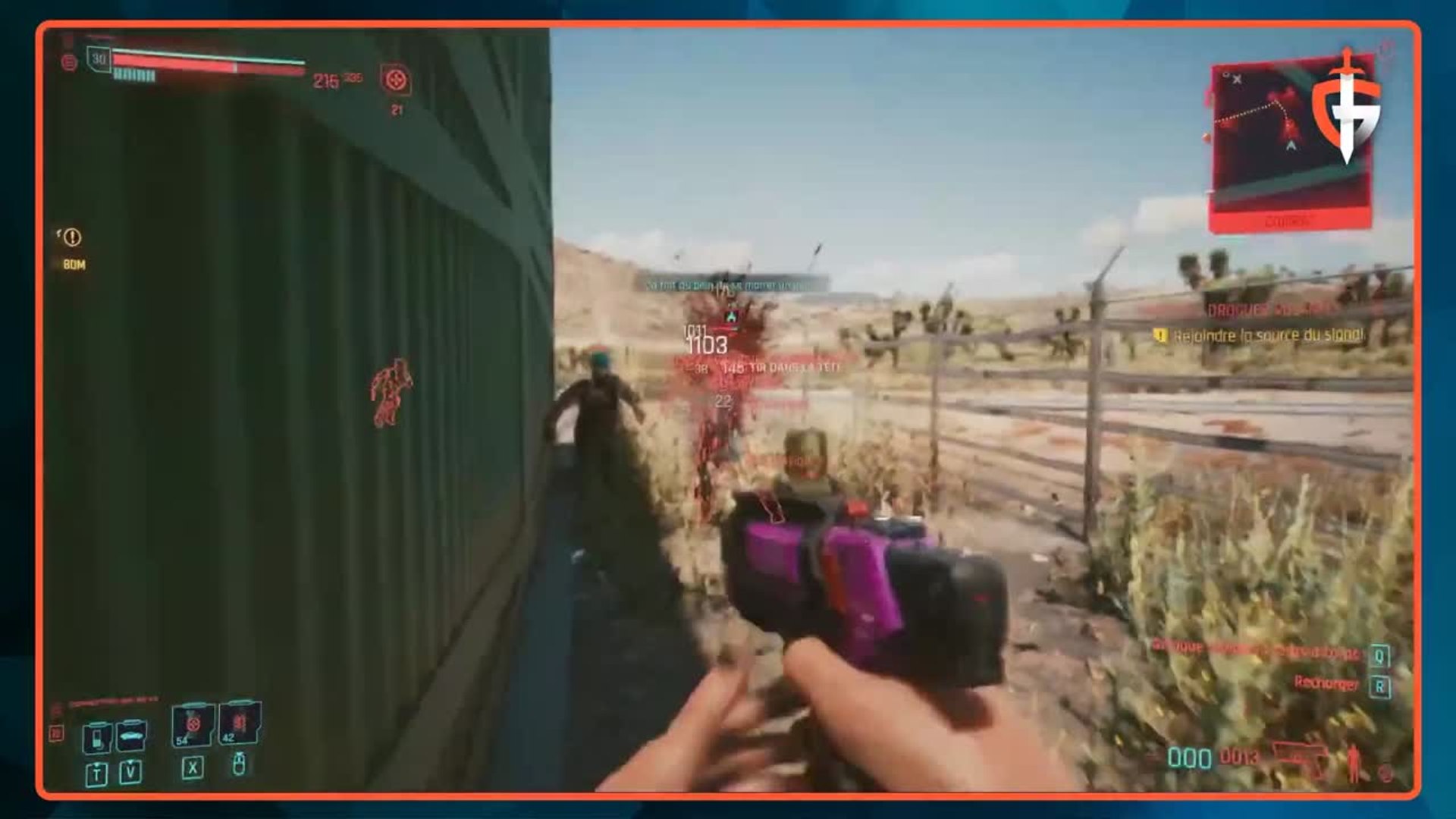 Cyberpunk 2077 : On teste les différentes armes