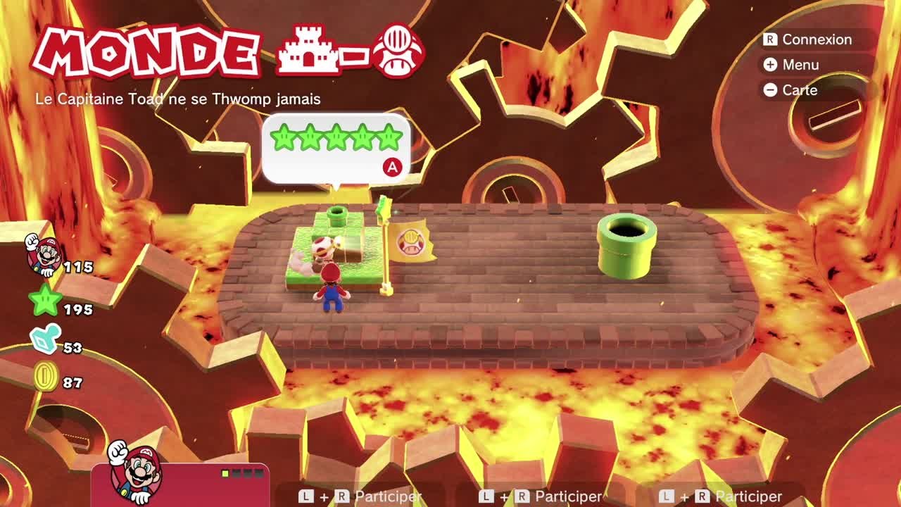 Le capitaine Toad ne se Thwomp jamais