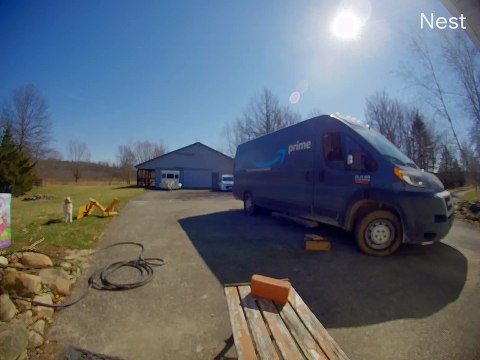 Delivery Driver Drops Packages Out Window Then Runs Them Over