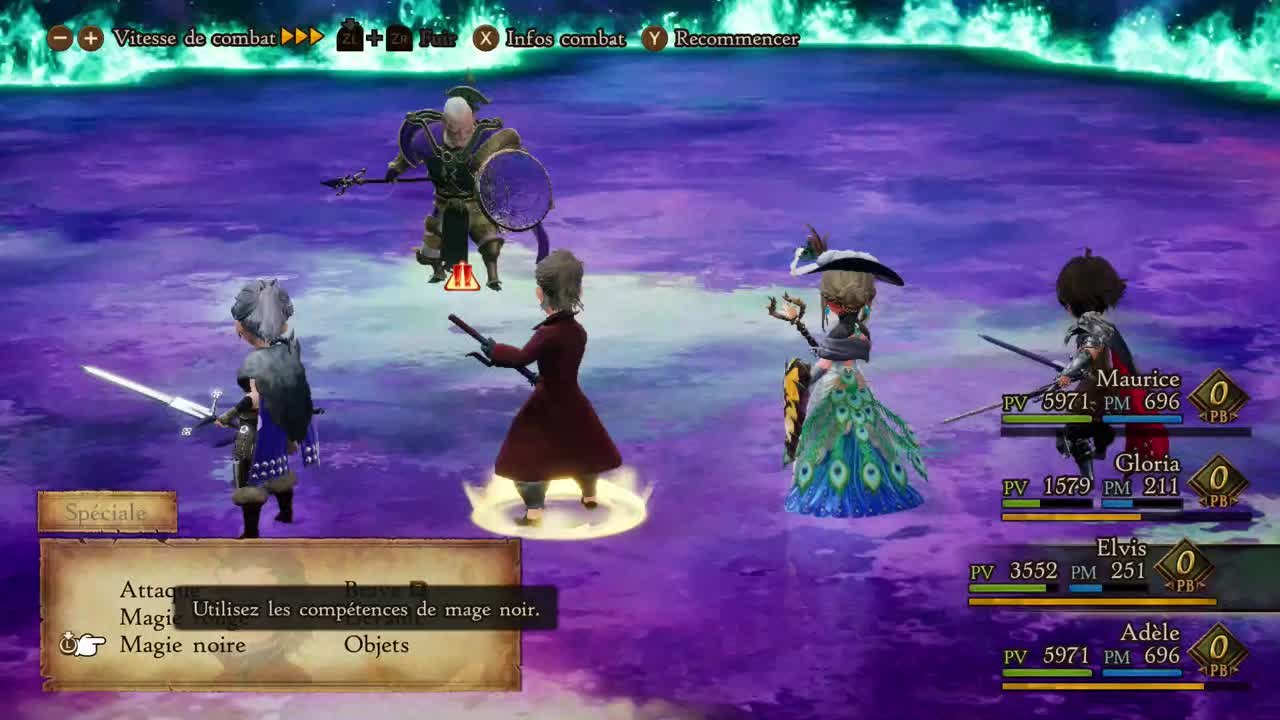 Bravely Default 2 - Combat contre Lonsdale