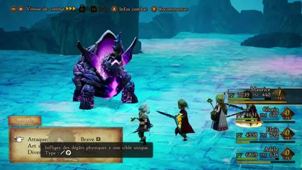 Bravely Default 2 - Combat contre Genbu