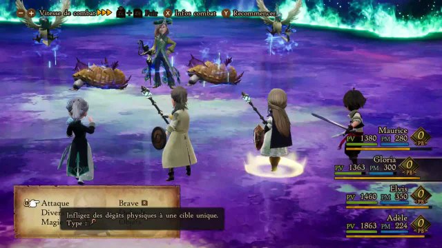 Bravely Default 2 - Combat contre Orphée