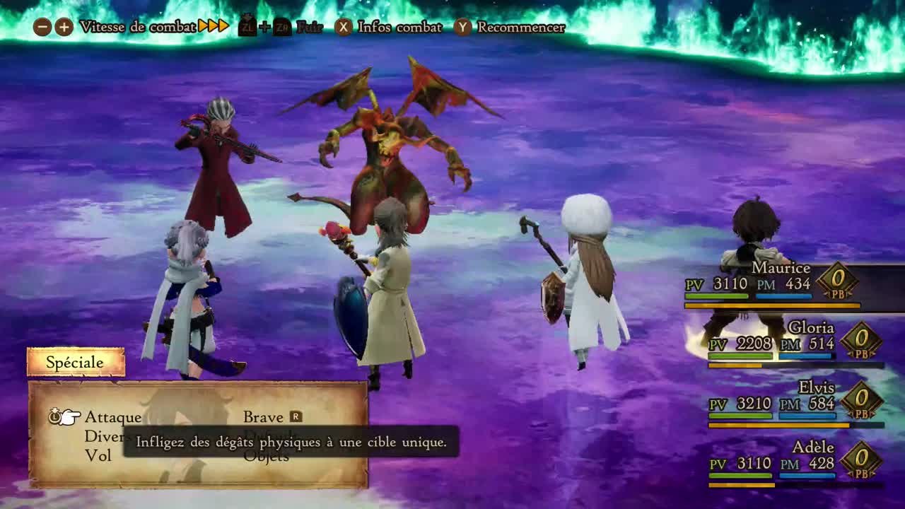 Bravely Default 2 - Combat contre Roddy