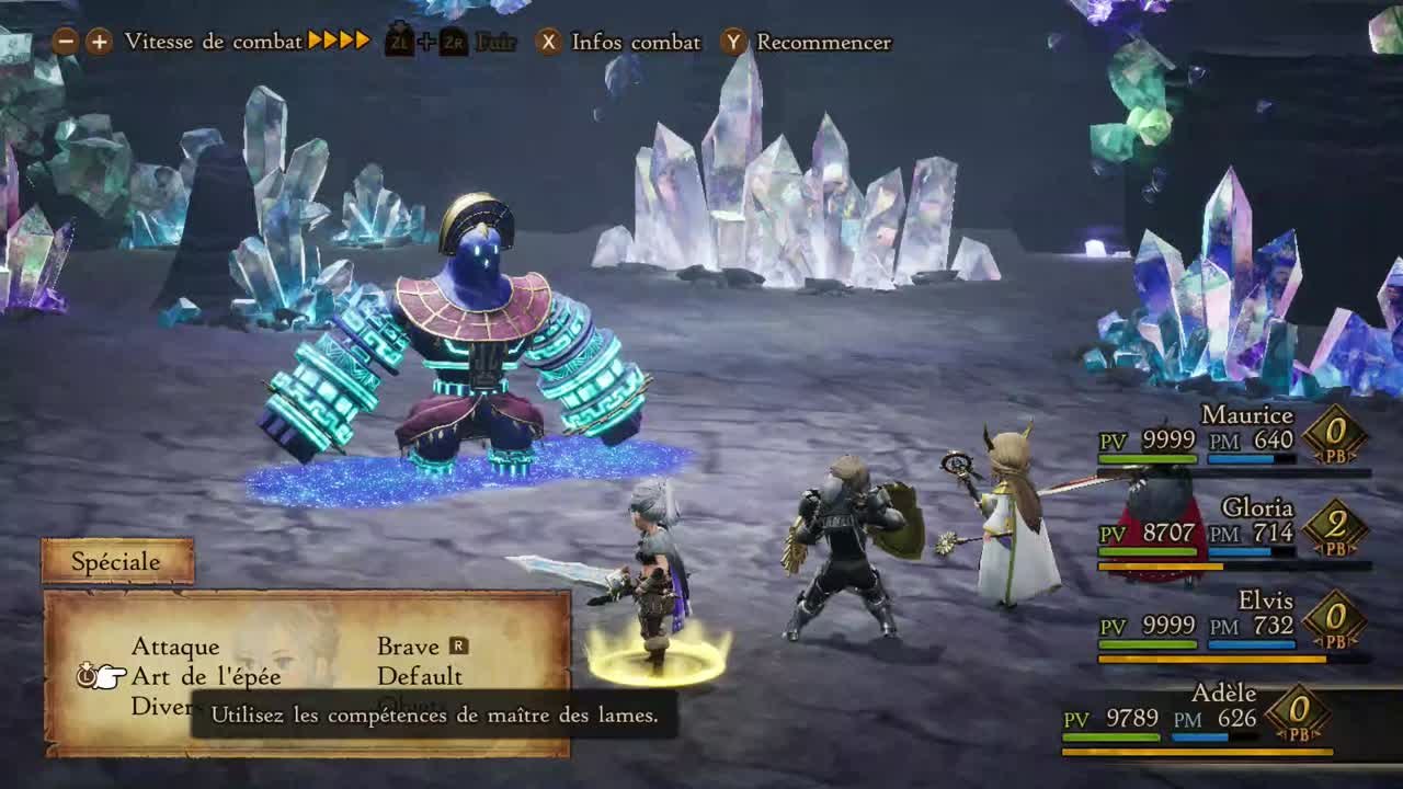 Bravely Default 2 - Combat contre Héphaïstos