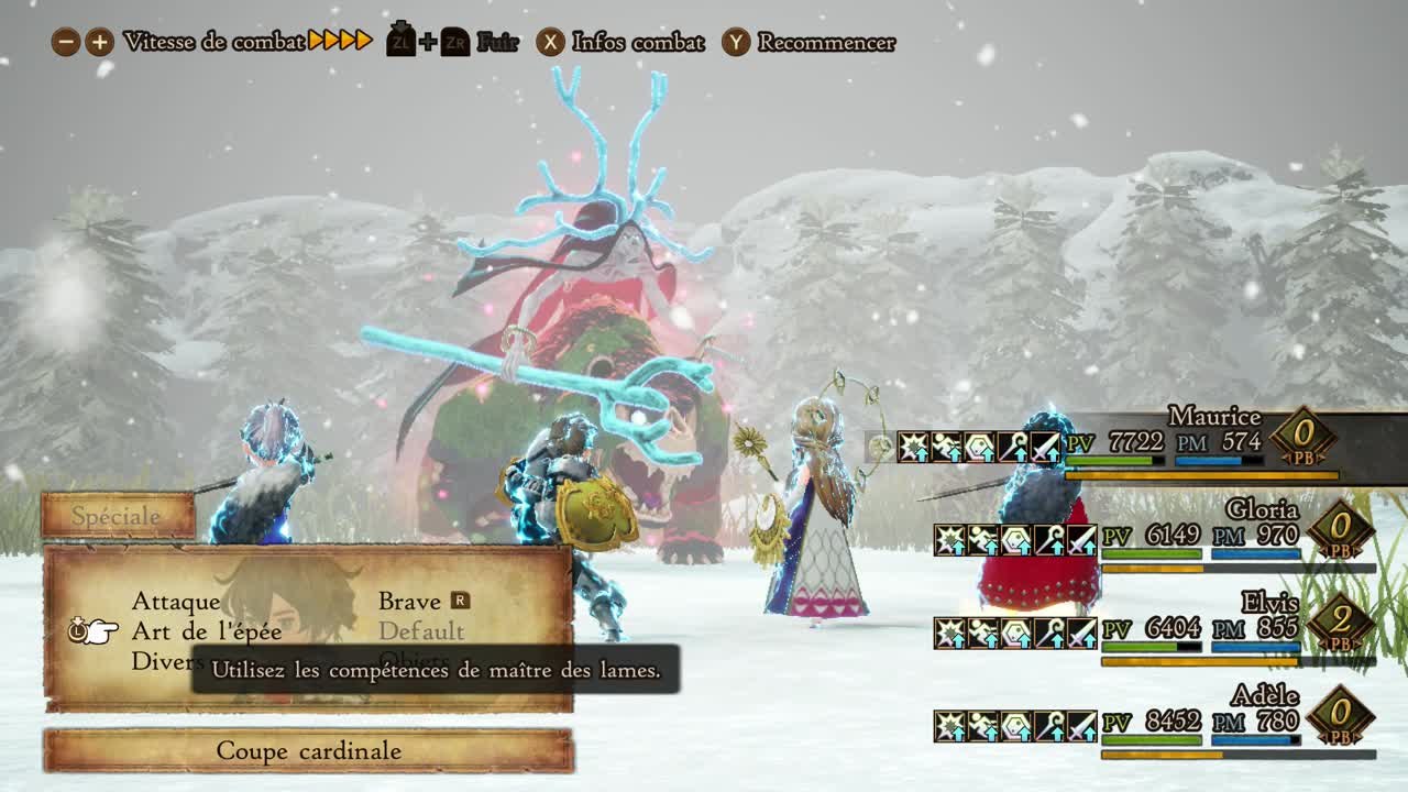 Bravely Default 2 - Combat contre Xolotl