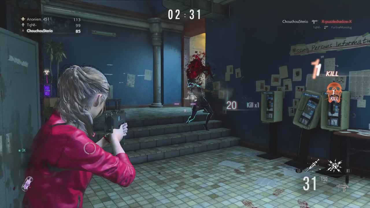 Resident Evil Re:Verse - Top 1 avec Claire Redfield dans le commissariat