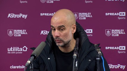 Burnley 0-2 Man City: Pep Guardiola post-match press conference