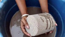 Grainy Gritty Sand Cement Water Crumbling Satisfying Cr: SA ASMR