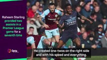 Guardiola 'wowed' by Sterling show at Burnley