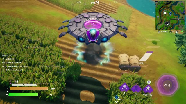 Fortnite, saison 7 : Utiliser le gravilanceur ou le rayon tracteur d'une soucoupe pour livrer un tracteur à la ferme de Rustaud (défis légendaire de semaine 10)