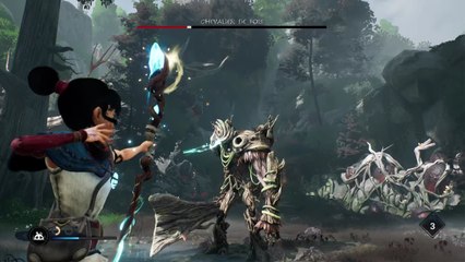 Kena : combat de boss contre le Chevalier de Bois