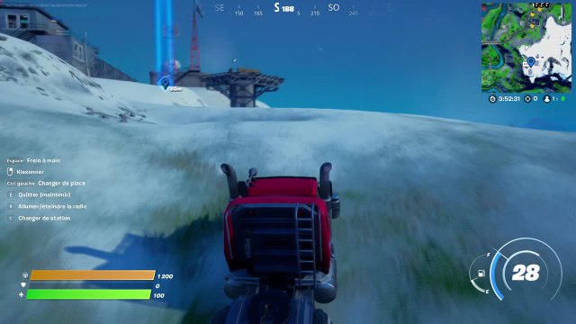 Fortnite, saison 8 : Amener une voiture à la station météo (carte de défis de J.B Chimpanski)