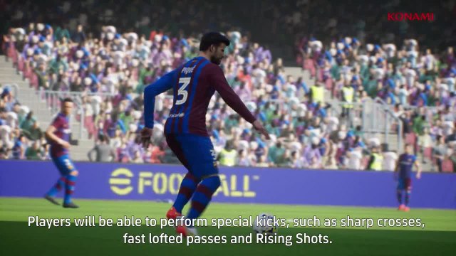 eFootball PES 2022 dévoile des séquences de gameplay