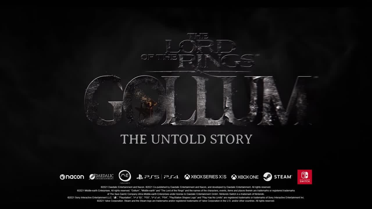 Le seigneur des anneaux : Gollum Cinematic Trailer Game Awards 2021