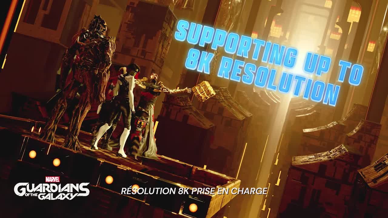 Les Gardiens de la Galaxie - Fonctionnalités PC et NVIDIA