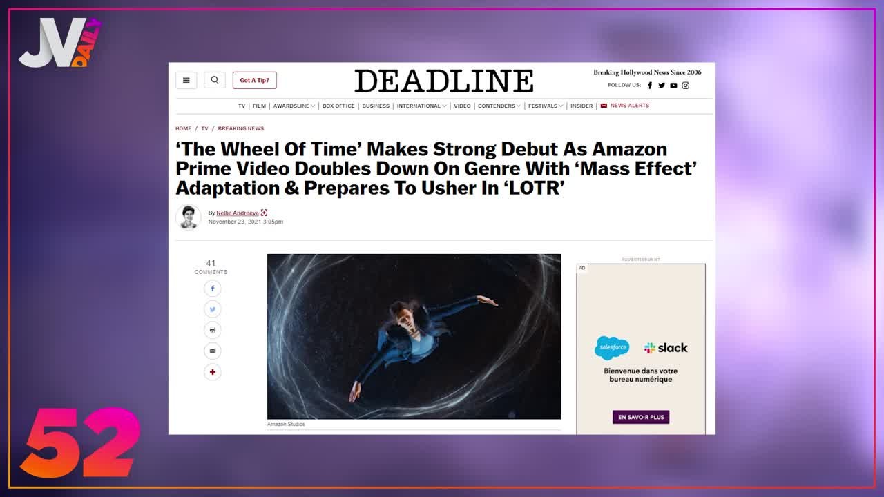 Daily 2 26/11/21 Mass Effect la série fustigée par un ancien scénariste de BioWare