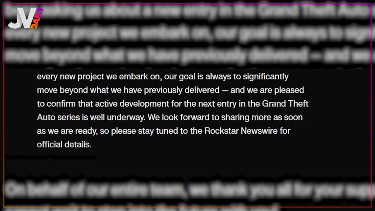 Daily le développement du prochain GTA confirmé par Rockstar